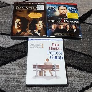 TOM HANKS DVD BUNDLE FORREST GUMP ANGELS&DEMONS THE DAVINCI CODE